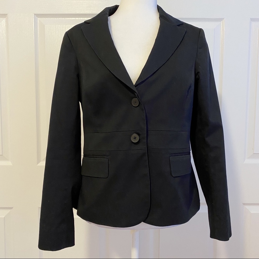 New York & Company Black Stretch 2 Button Blazer